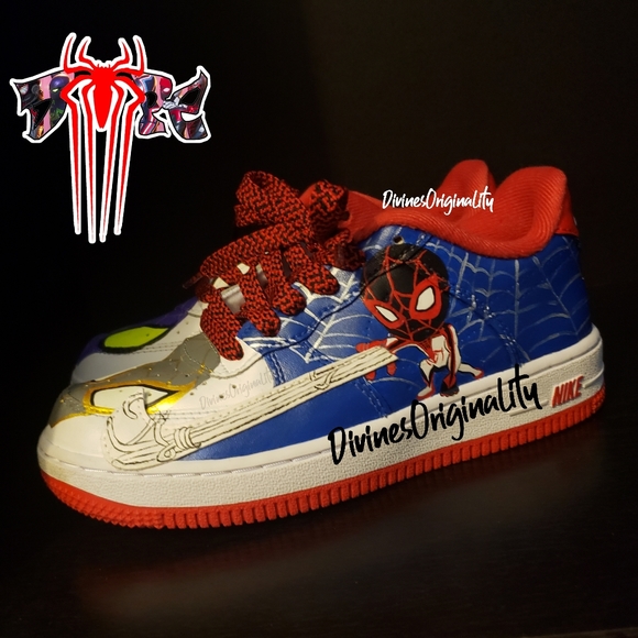 Nike air force 1 low Glow in the dark Spider-man. BLACK FRIDAY SALE - Picture 7 of 12